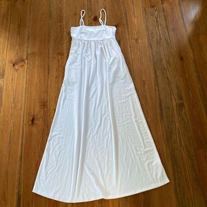 Mossimo Supply Co. White Maxi Dress with Pockets